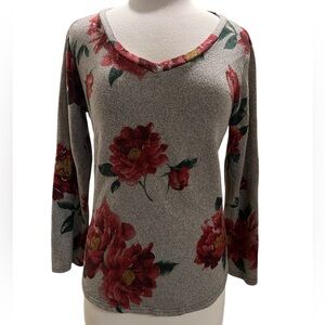 Floral Print Sweater